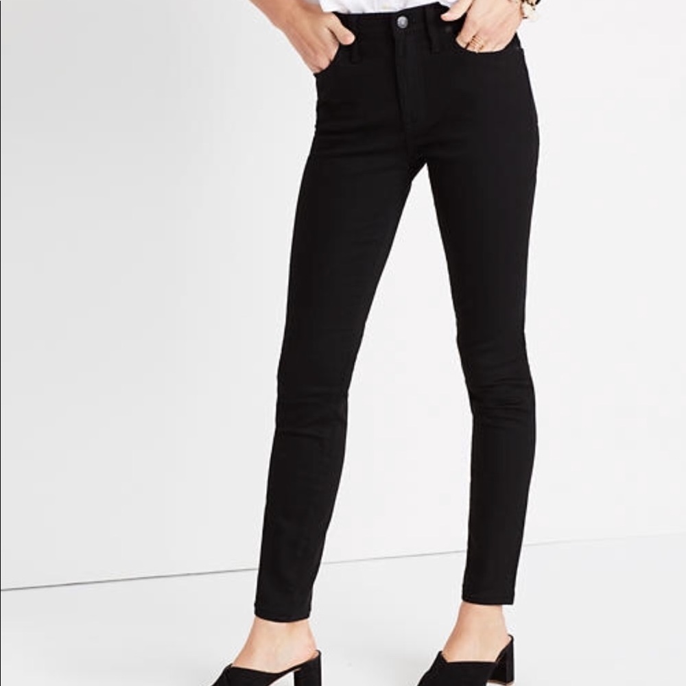 Black madewell skinny jeans